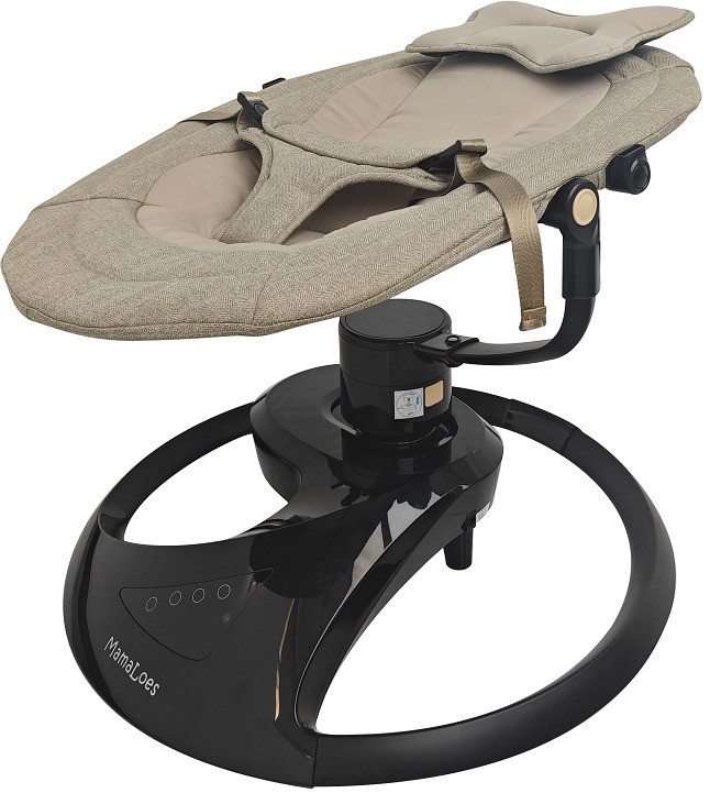 MamaLoes Nola Beige Deluxe Elektrische Babyschommel