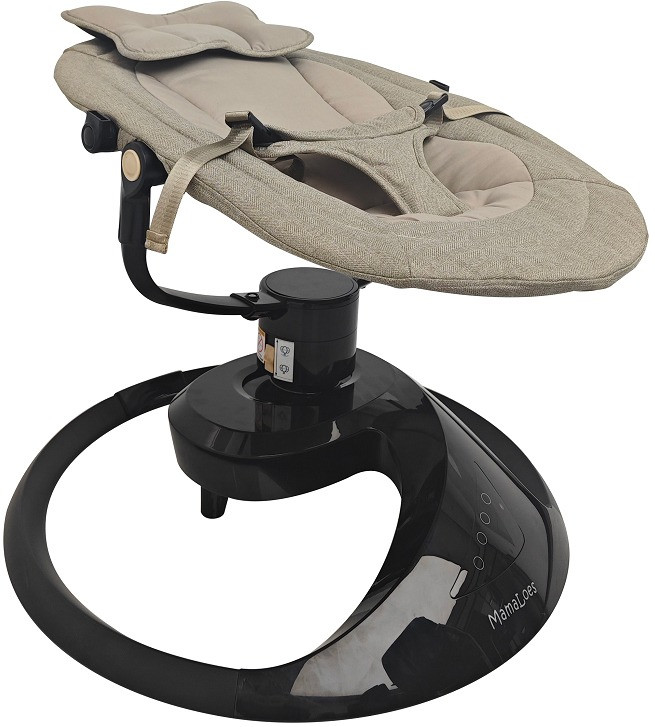 MamaLoes Nola Beige Deluxe Elektrische Babyschommel