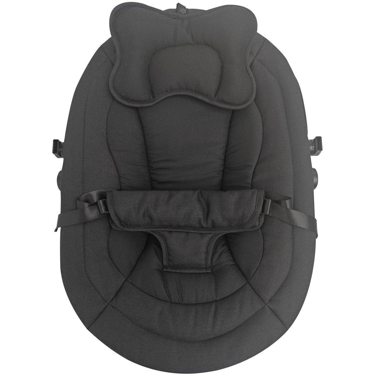 MamaLoes Nola Zwart Deluxe Elektrische Babyschommel