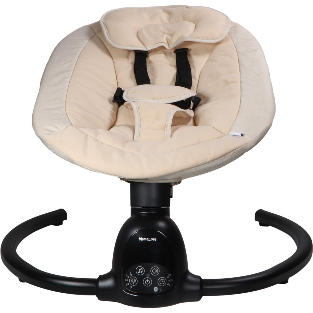 MamaLoes Noud Beige Elektrische Babyschommel