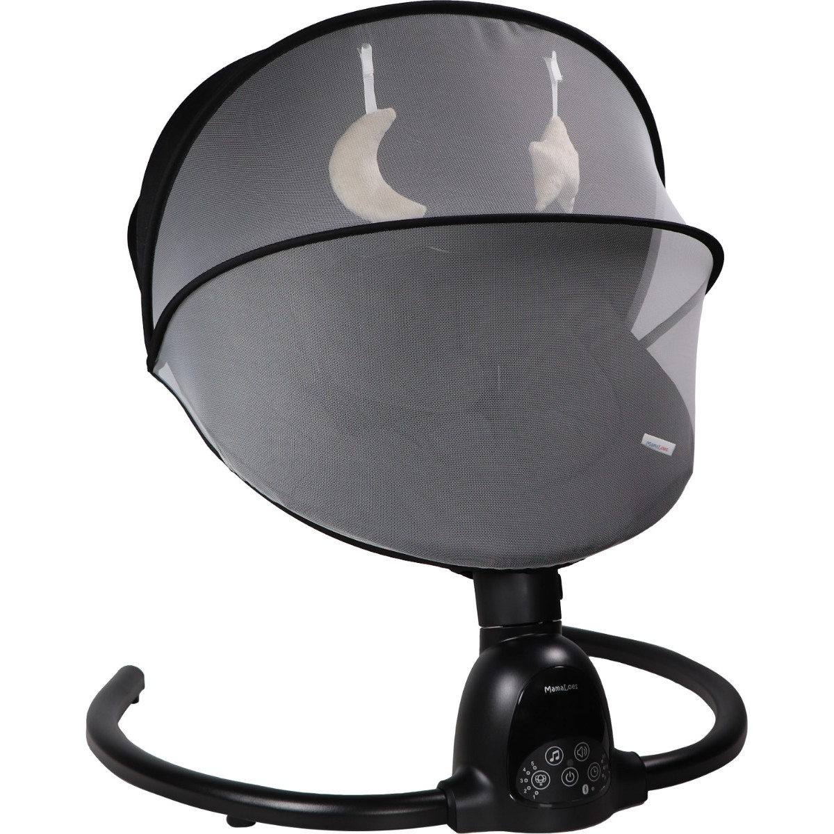 MamaLoes Noud Zwart Elektrische Babyschommel