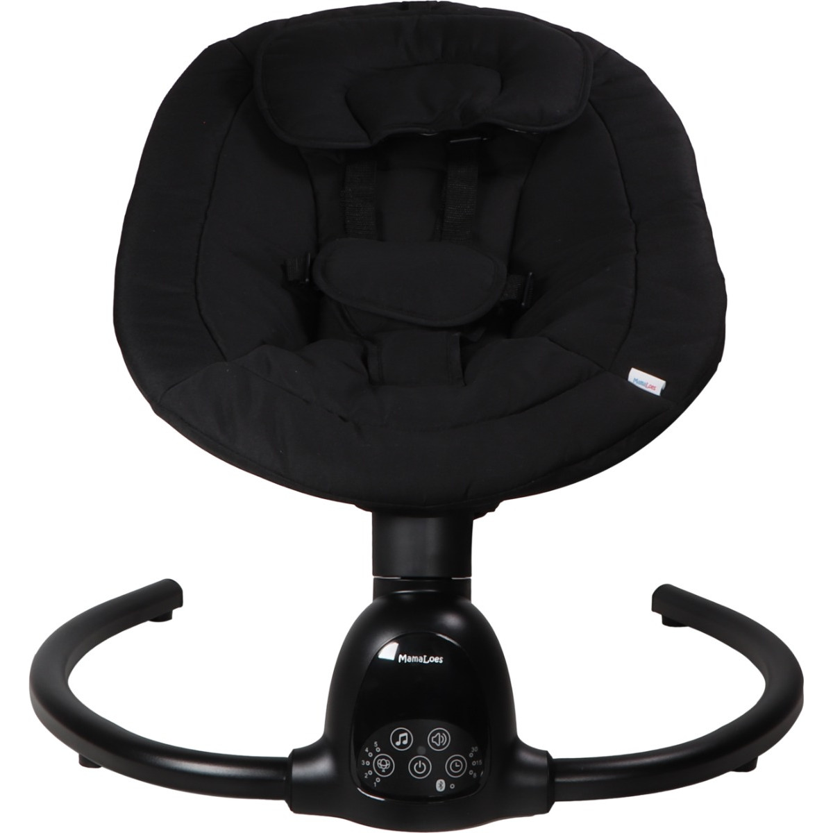 MamaLoes Noud Zwart Elektrische Babyschommel