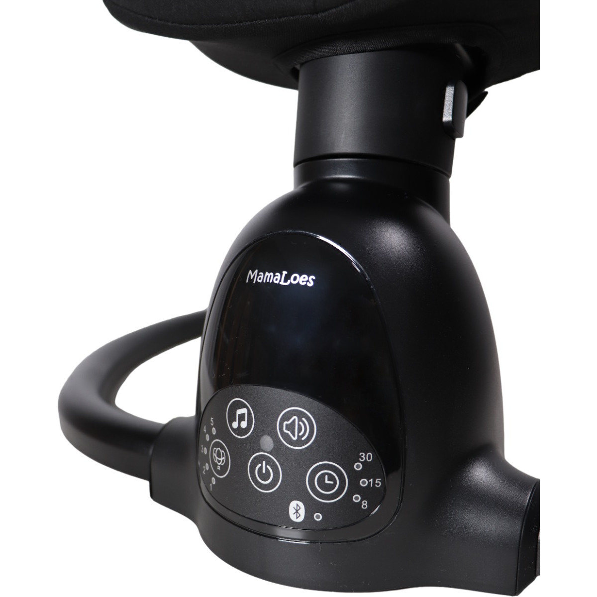 MamaLoes Noud Zwart Elektrische Babyschommel