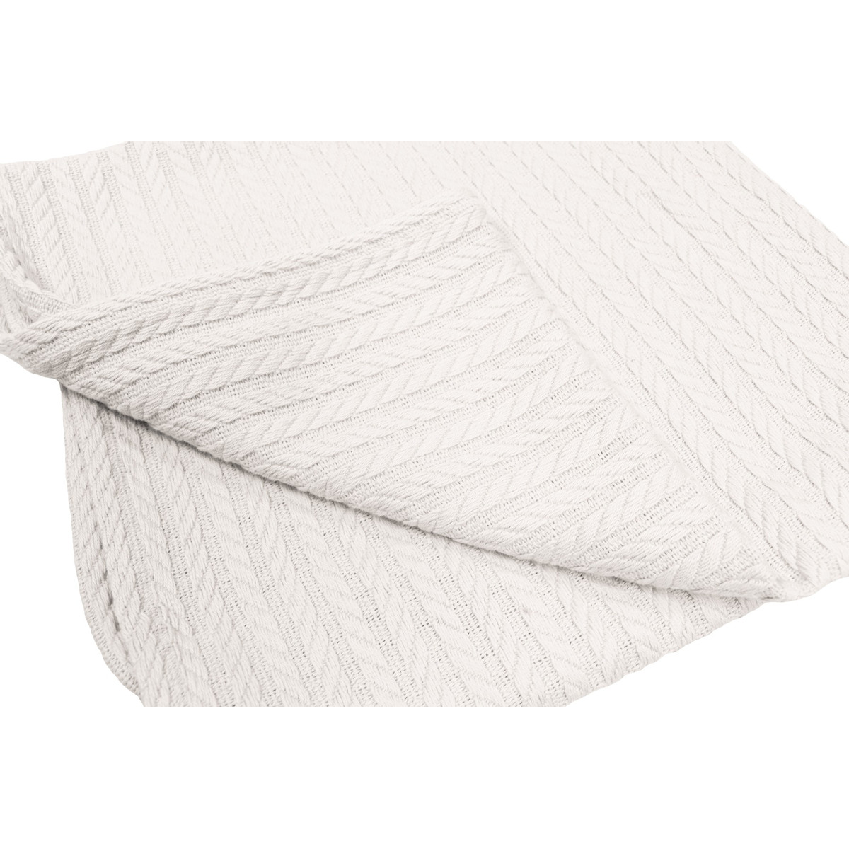 MamaLoes Off-white 100x150cm Knitted Ledikantdeken