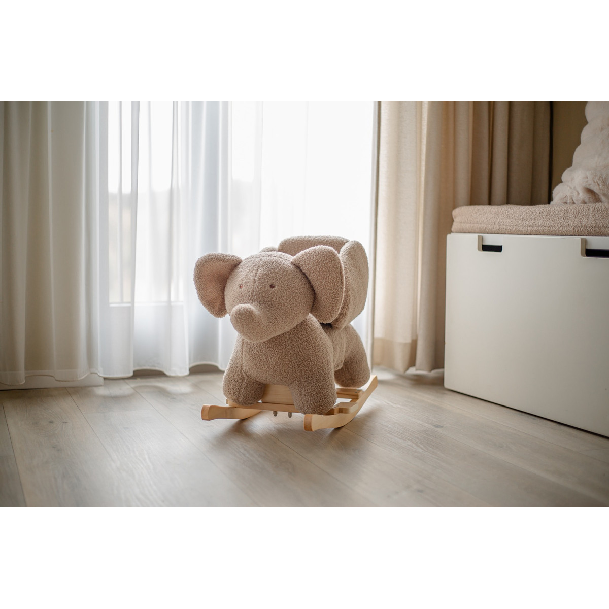 MamaLoes Olifant Olivier Taupe Bouclé Hobbeldier