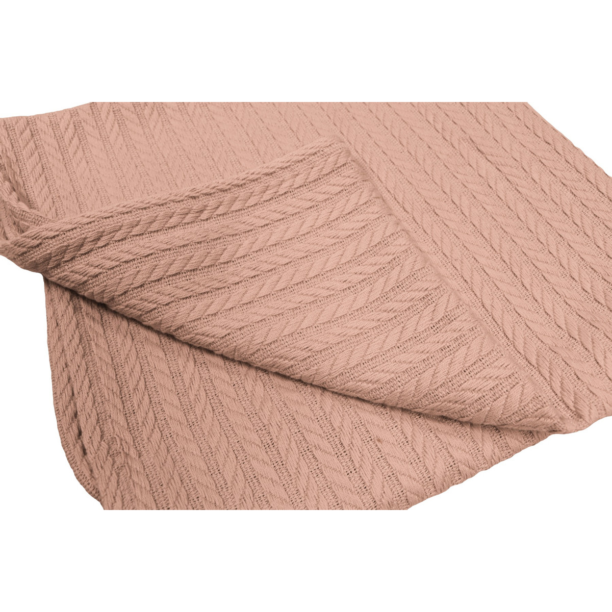 MamaLoes Oudroze 100x150cm Knitted Ledikantdeken