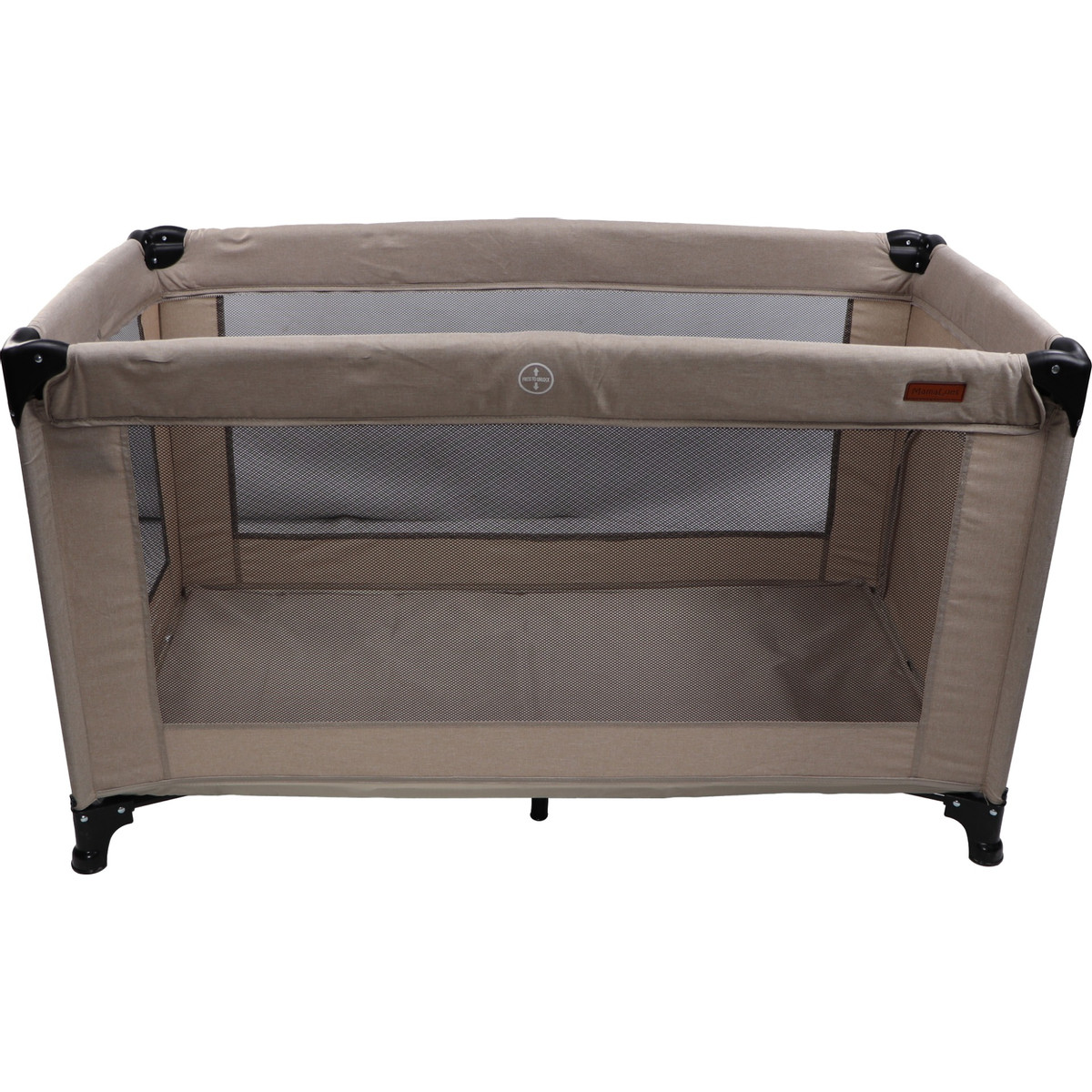 MamaLoes Raff Taupe Deluxe Campingbed incl. Aankleedvlak