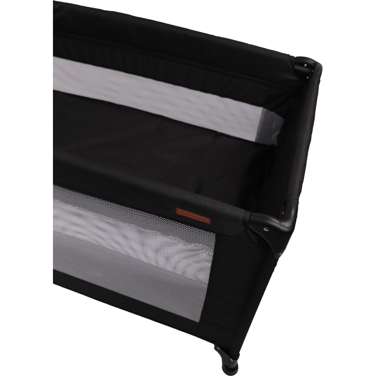 MamaLoes Raff Zwart Deluxe Campingbed incl. Aankleedvlak