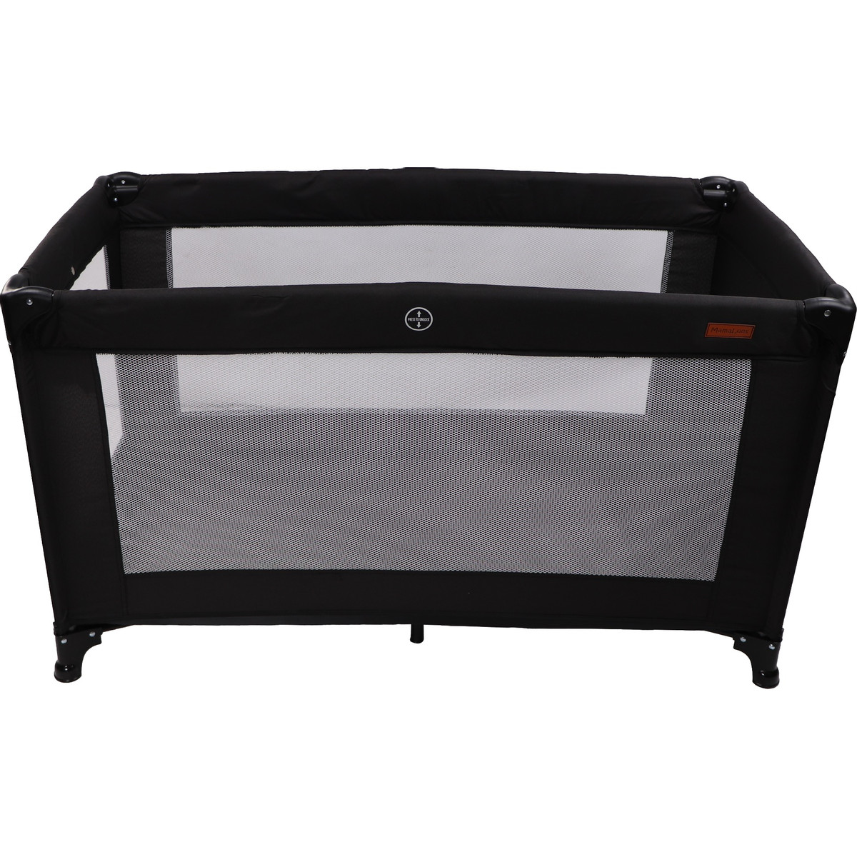 MamaLoes Raff Zwart Deluxe Campingbed incl. Aankleedvlak