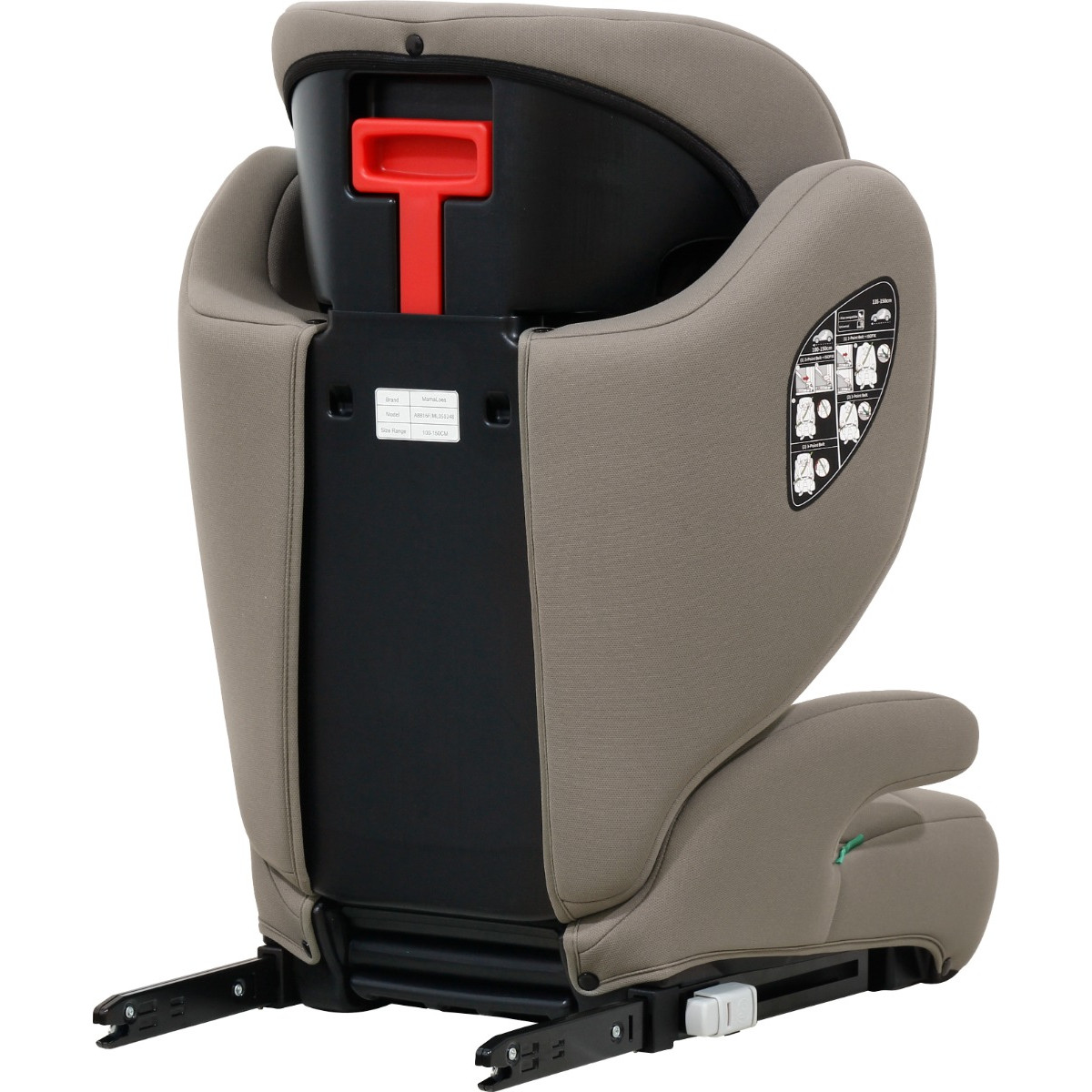 MamaLoes Rio Taupe Isofix 100-150 cm i-Size Autostoel