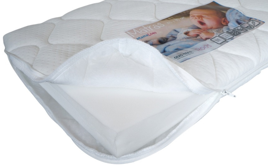 MamaLoes Roos 40x90x7 cm Recht Wiegmatras
