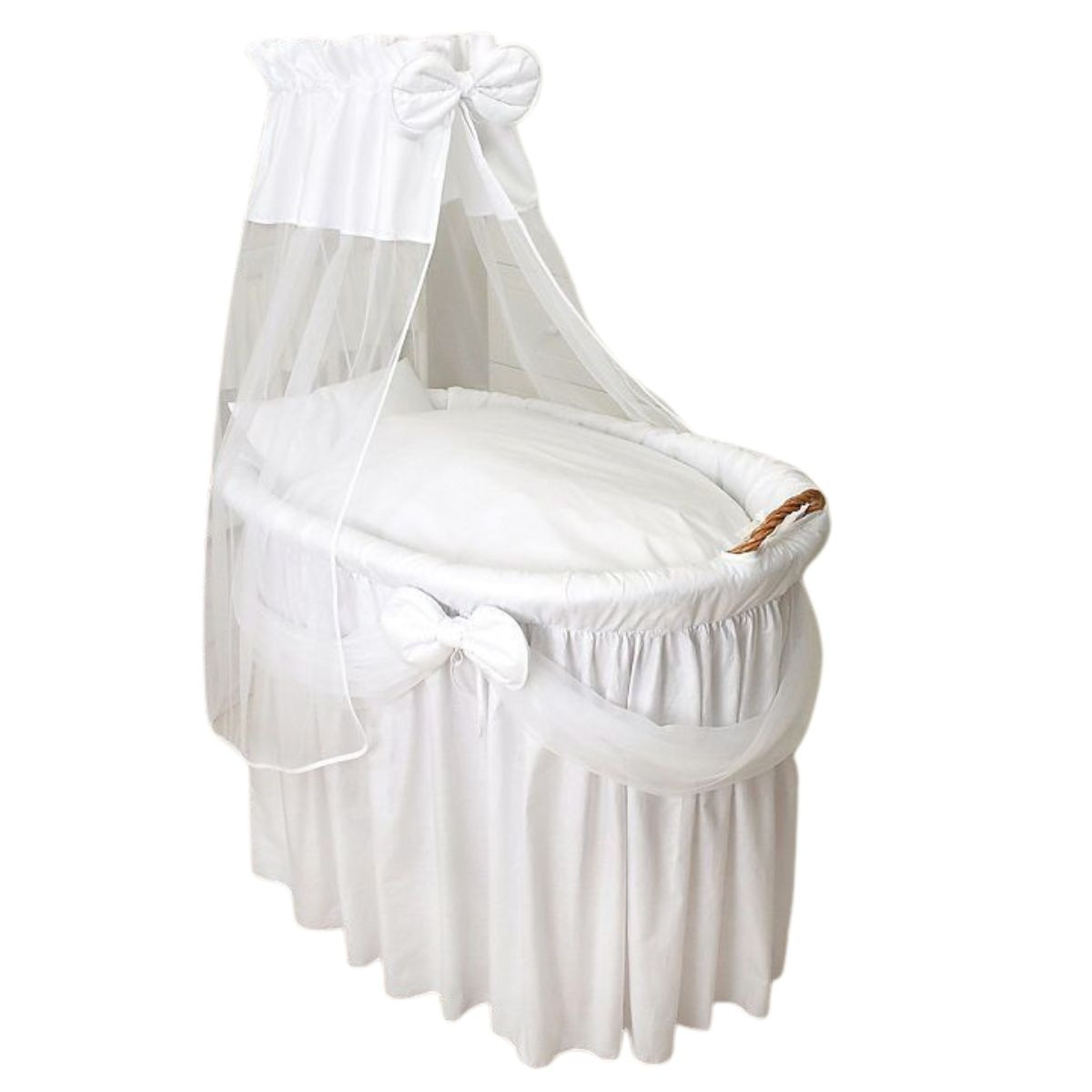 MamaLoes Royal Wit Voile Baby Wiegje