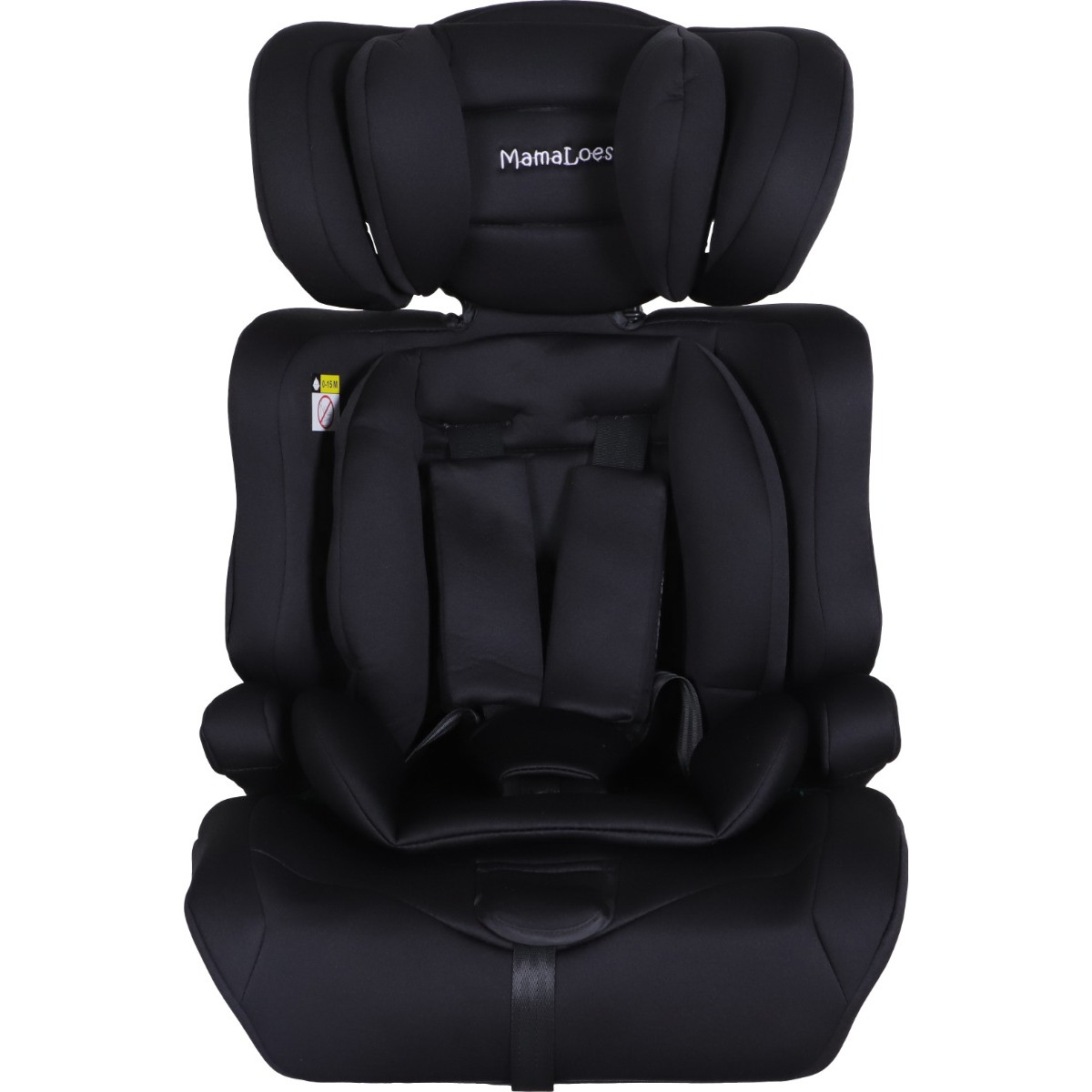 MamaLoes Saar Zwart 76-150 cm i-Size Autostoel - Set van 2