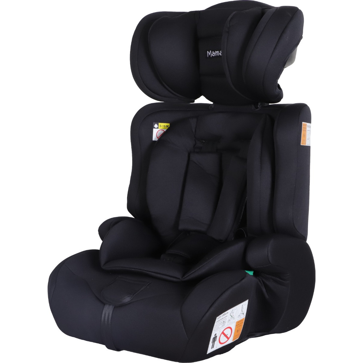 MamaLoes Saar Zwart 76-150 cm i-Size Autostoel