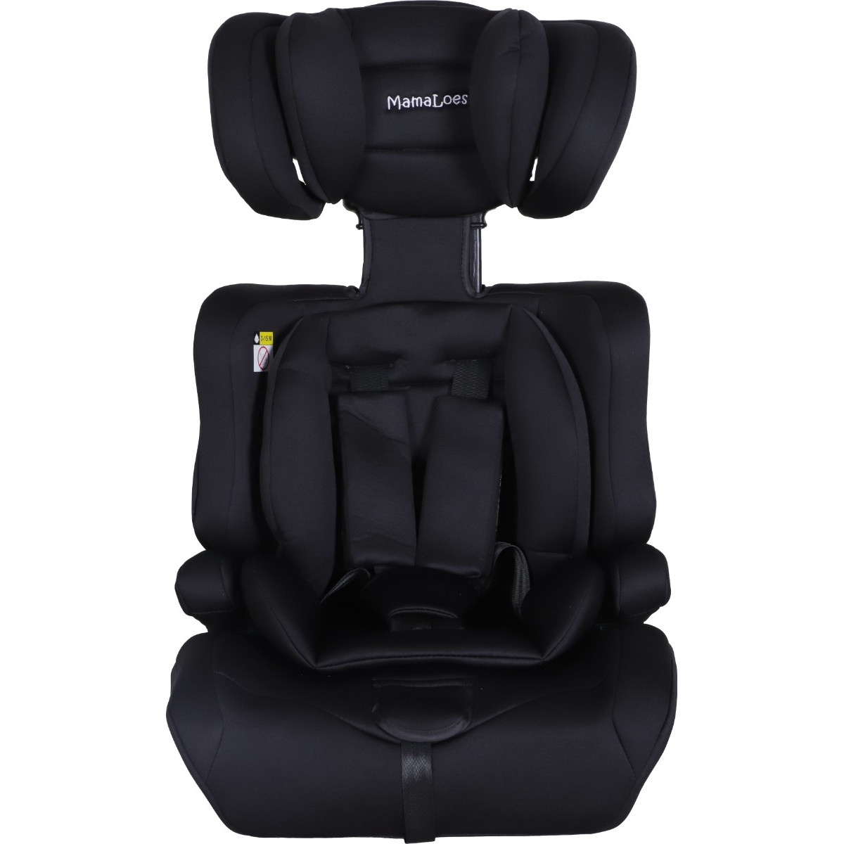 MamaLoes Saar Zwart 76-150 cm i-Size Autostoel - Set van 2