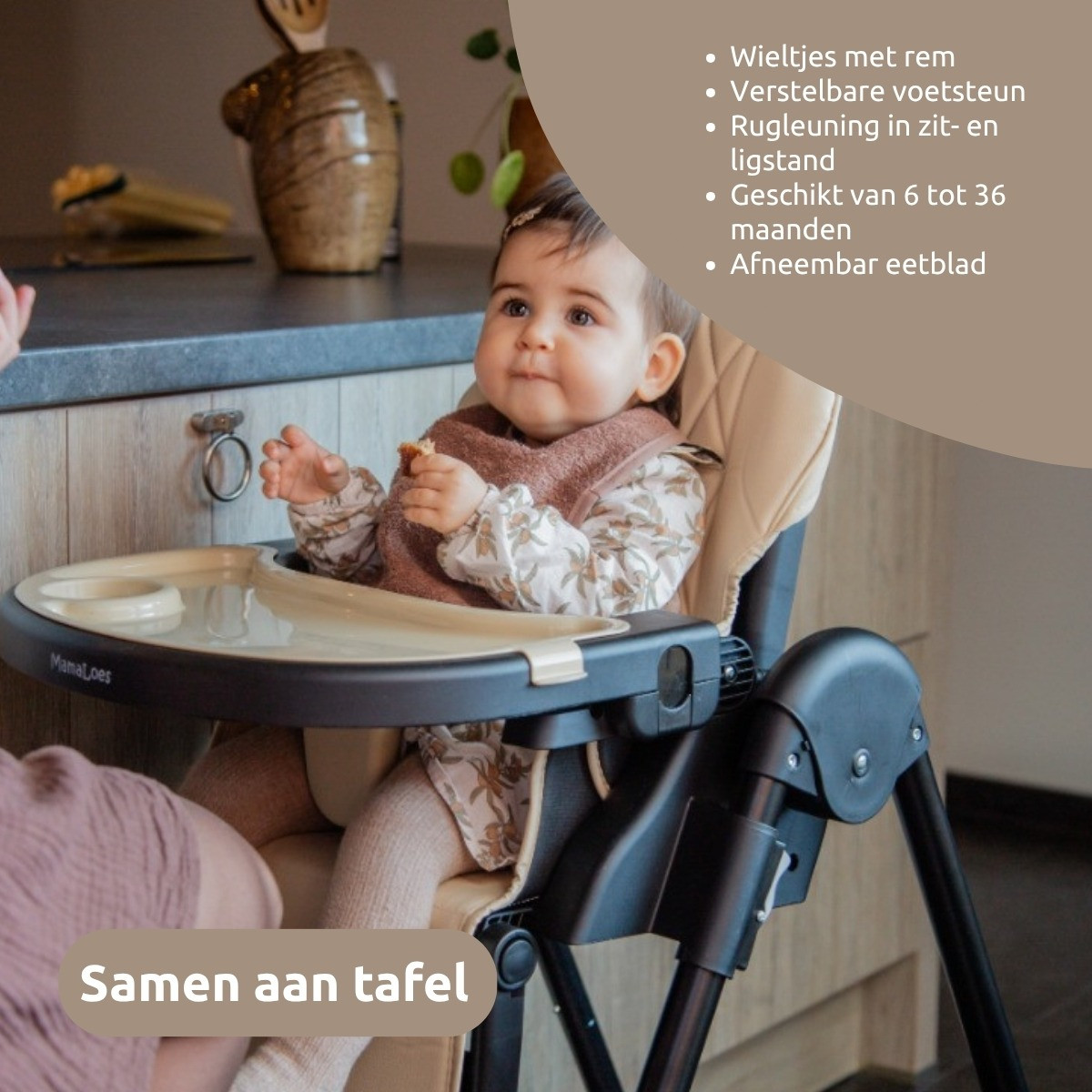 MamaLoes Scott Beige Kinderstoel