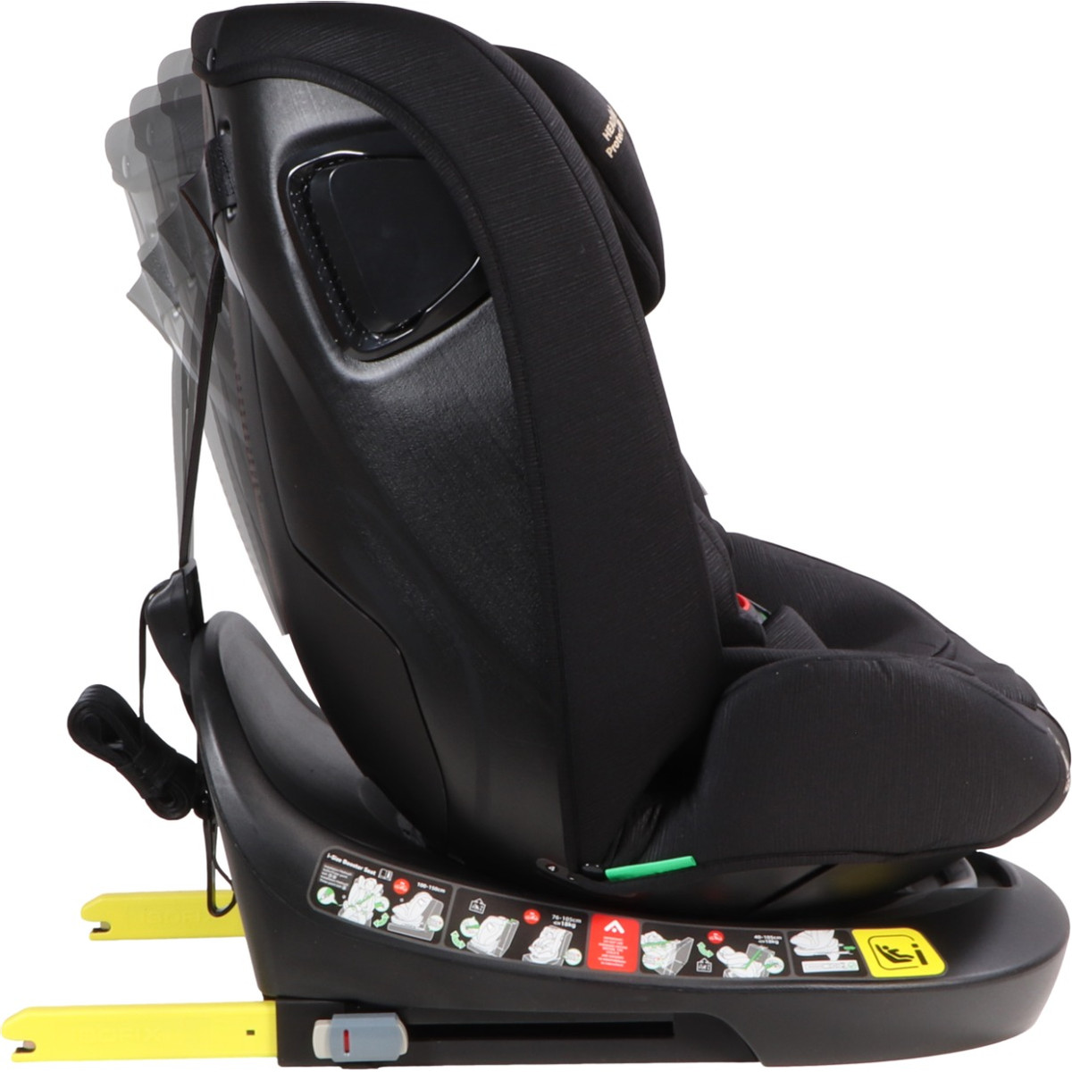 MamaLoes Sef Zwart 40-150 cm 360° i-Size Autostoel