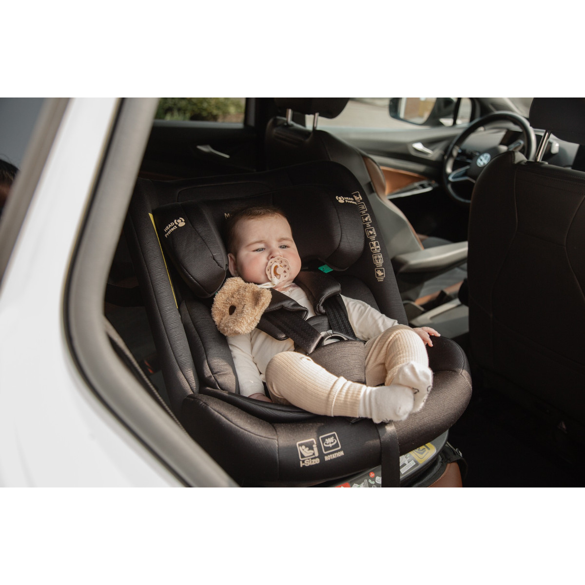 MamaLoes Sef Zwart 40-150 cm 360° i-Size Autostoel