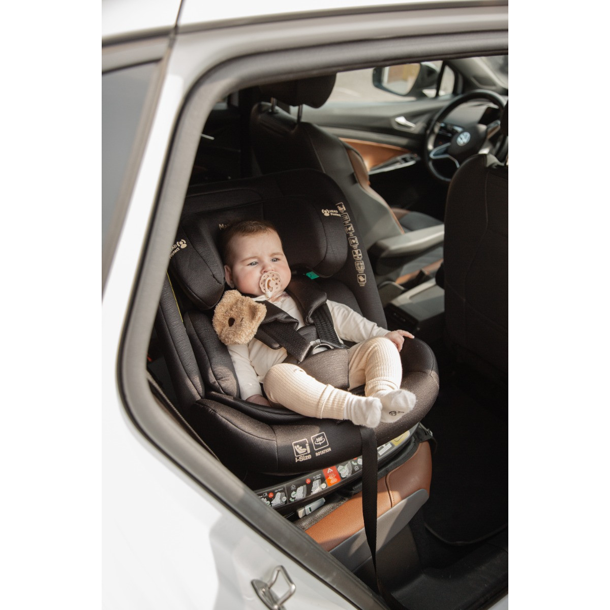 MamaLoes Sef Zwart 40-150 cm 360° i-Size Autostoel