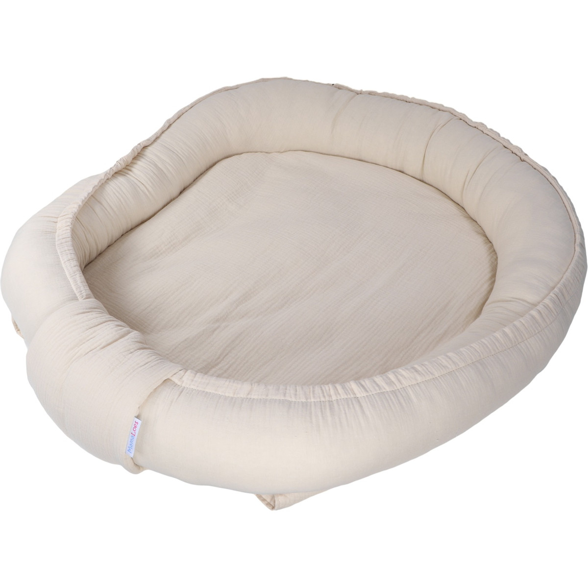 MamaLoes Soft Cotton Ecru Tweeling Babynest