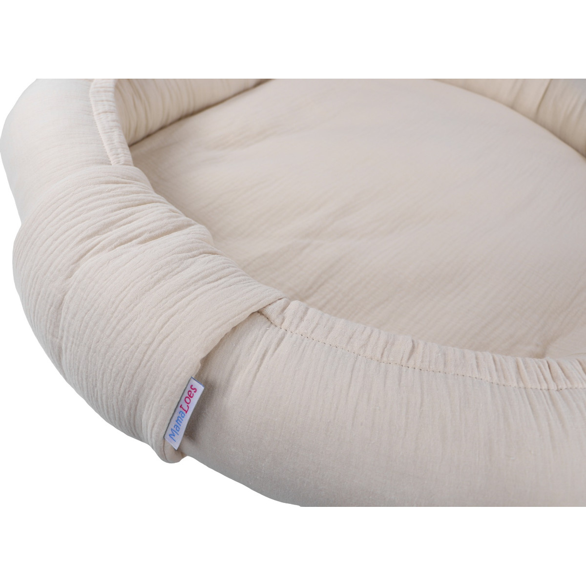 MamaLoes Soft Cotton Ecru Tweeling Babynest