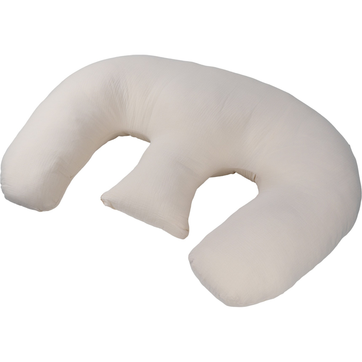 MamaLoes Soft Cotton Ecru Tweeling Voedingskussen