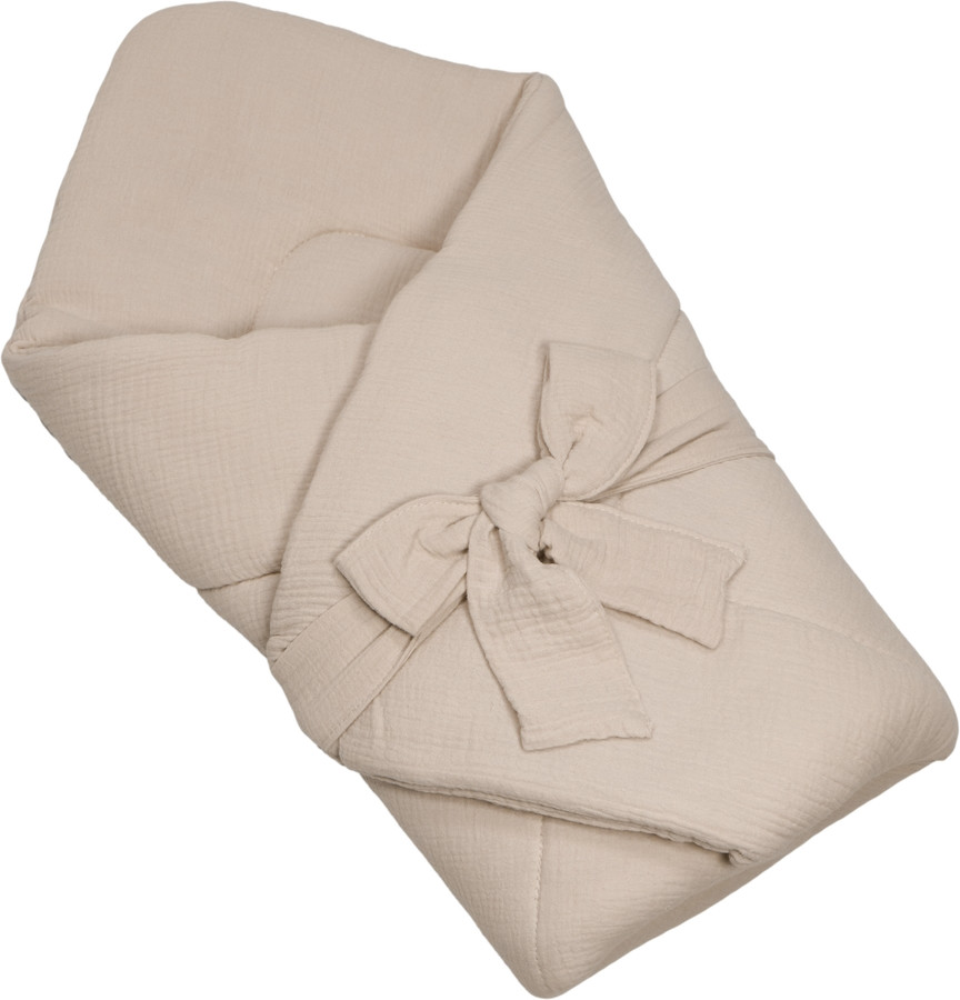 MamaLoes Soft Cotton Ecru Wikkeldeken