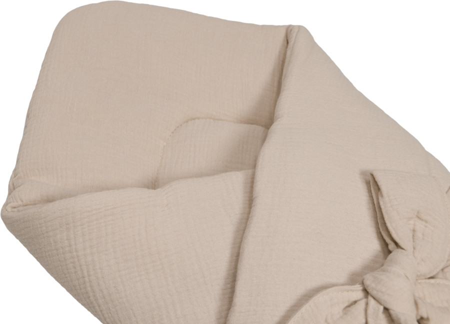 MamaLoes Soft Cotton Ecru Wikkeldeken