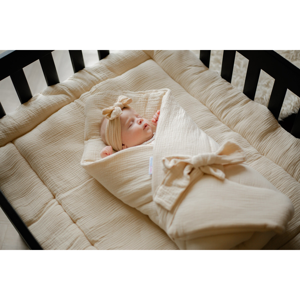 MamaLoes Soft Cotton Groen Wikkeldeken