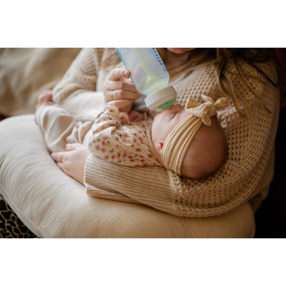 MamaLoes Soft Cotton Ecru Medium Voedingskussen