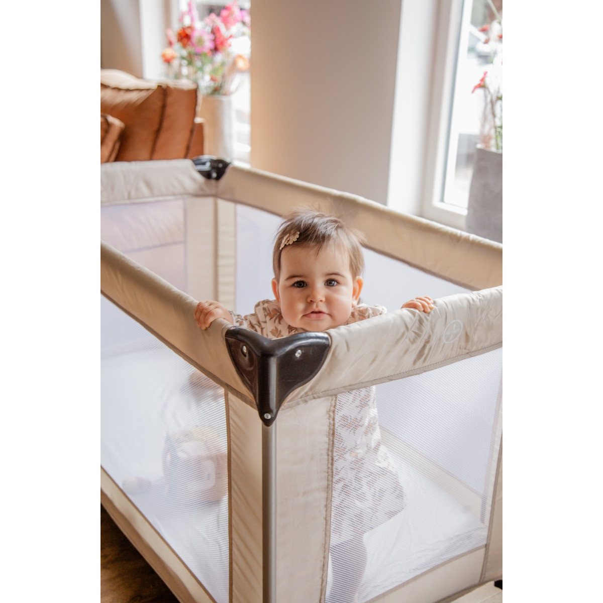 MamaLoes Soof Beige Campingbed