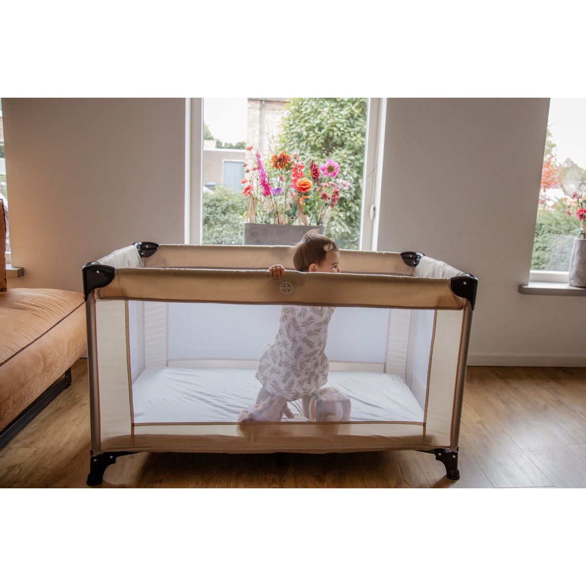 MamaLoes Soof Beige Campingbed