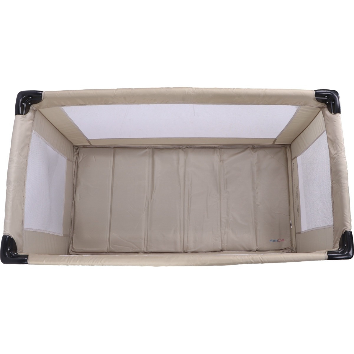 MamaLoes Soof Beige Campingbed + Opvouwbaar Matras in Tas
