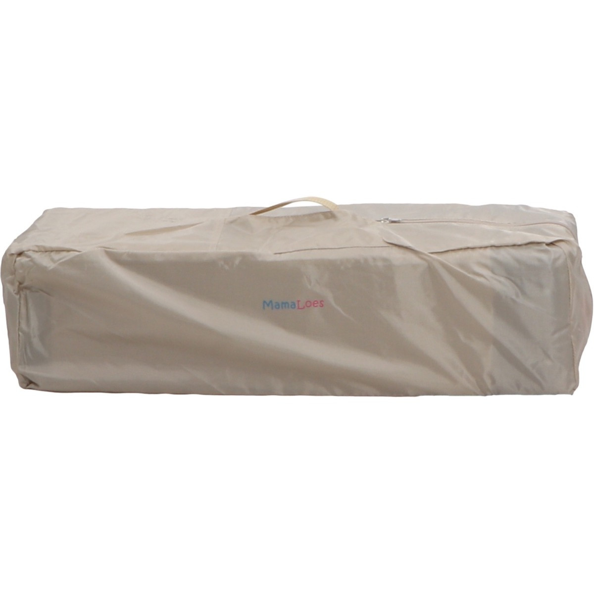 MamaLoes Soof Beige Campingbed + Opvouwbaar Matras in Tas