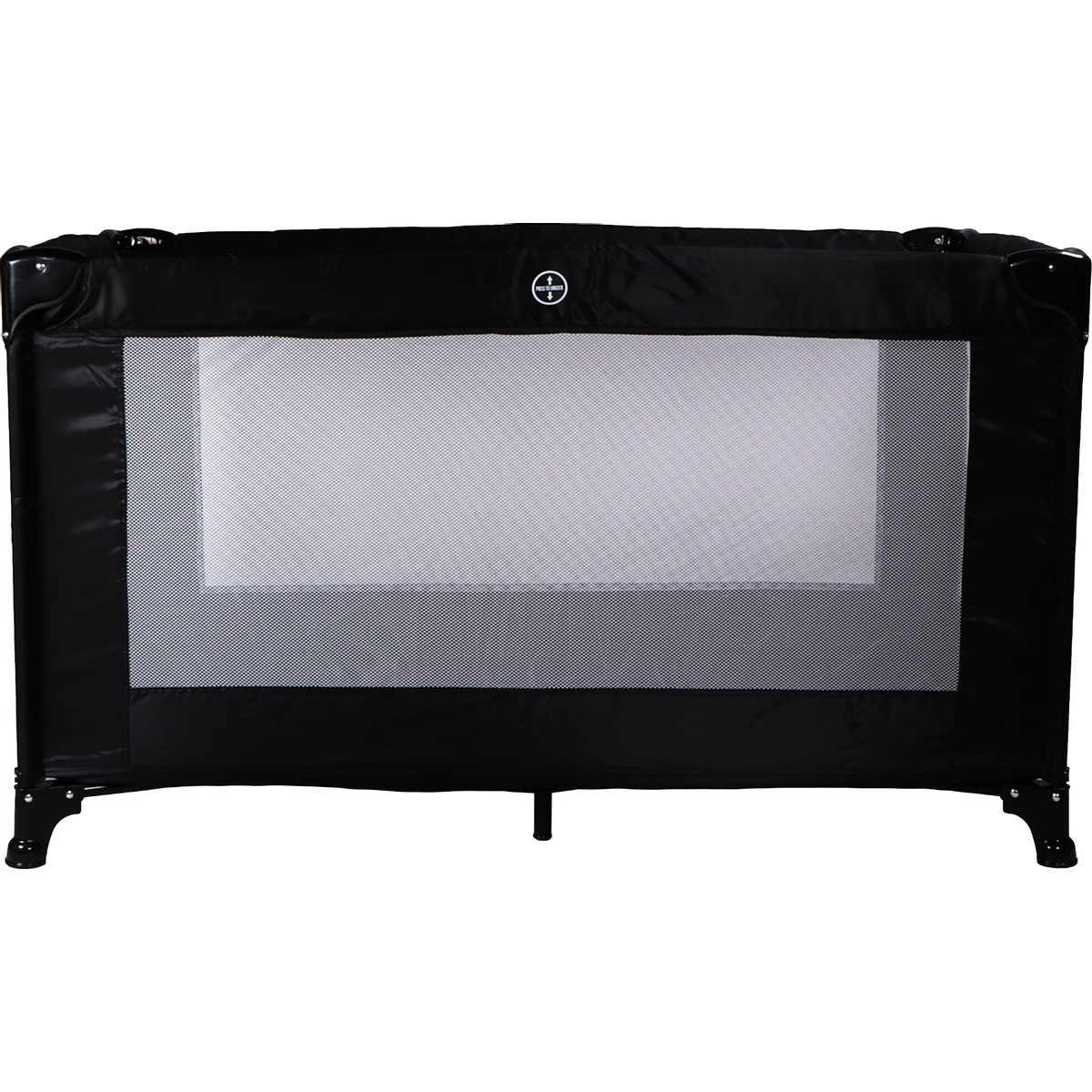 MamaLoes Soof Zwart Campingbed + Opvouwbaar Matras in Tas