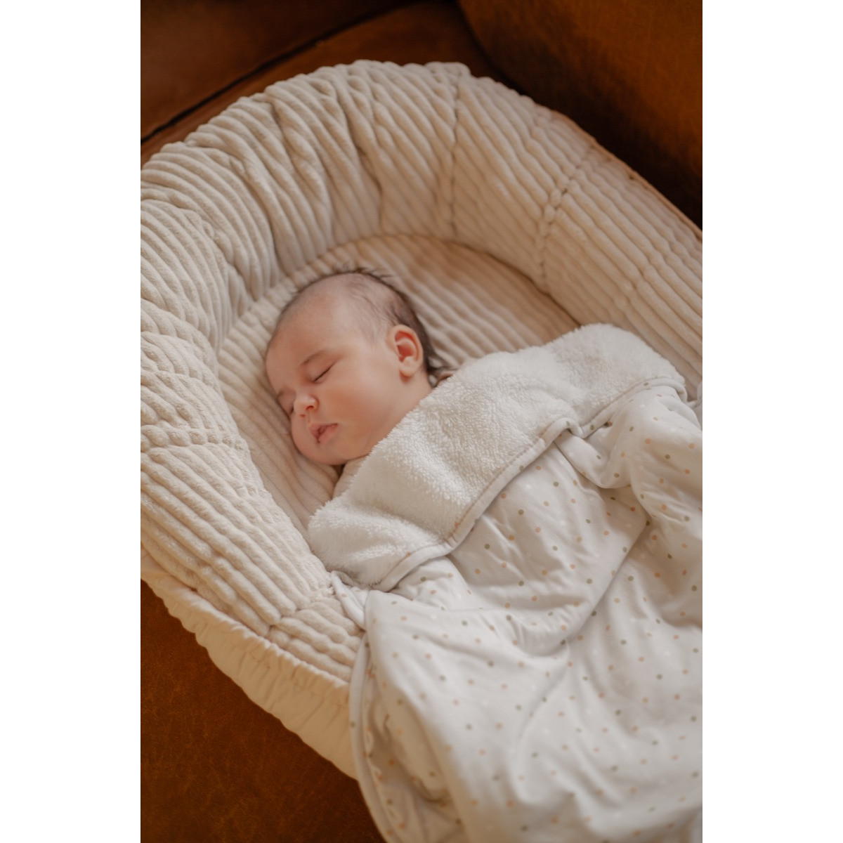 MamaLoes Stippen Fleece 70x90cm Babydeken