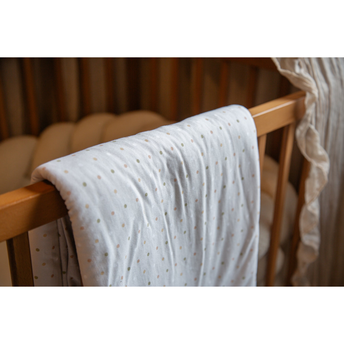 MamaLoes Stippen Fleece 70x90cm Babydeken