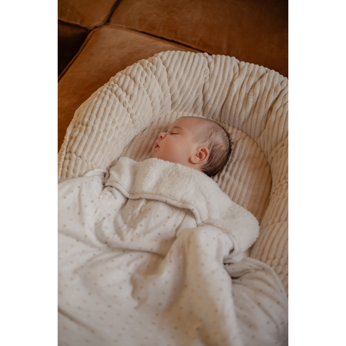 MamaLoes Stippen Fleece 70x90cm Babydeken