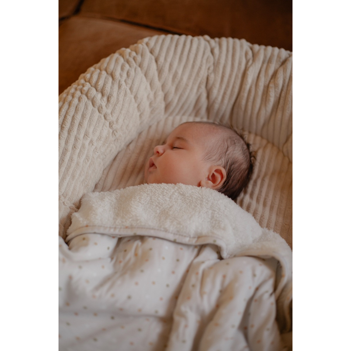 MamaLoes Stippen Fleece 70x90cm Babydeken