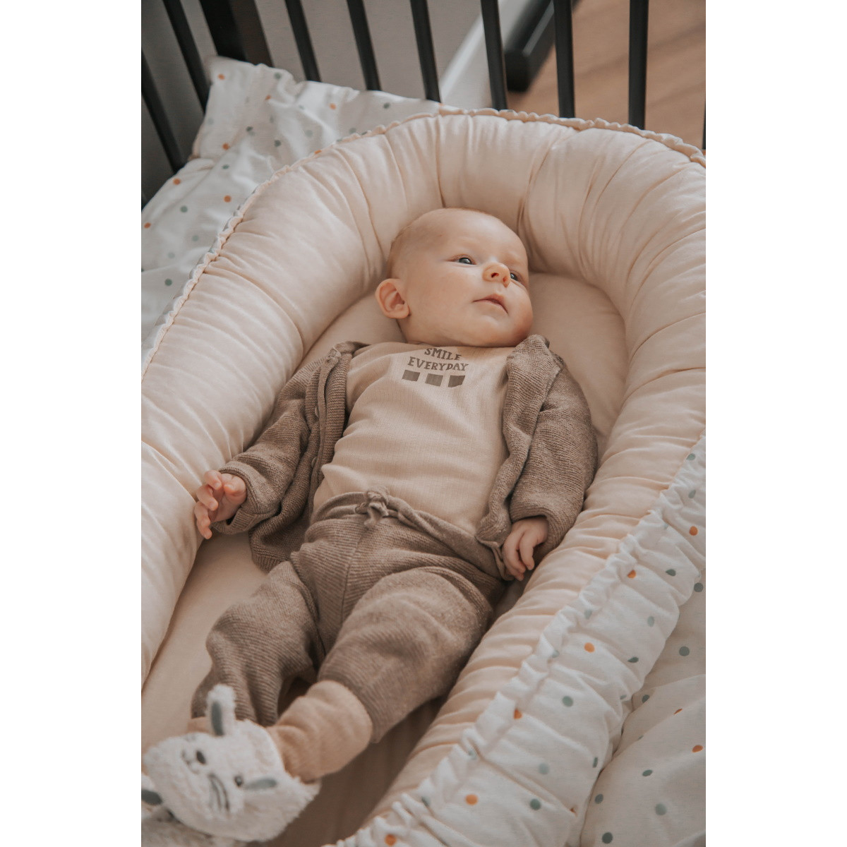 MamaLoes Stippen Omkeerbaar Babynest