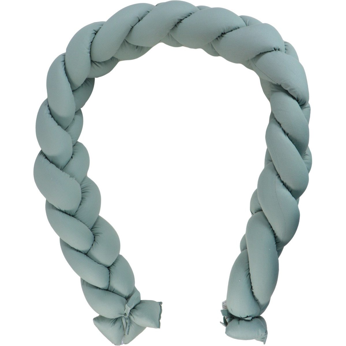 MamaLoes Stone Green 210 cm Braided Bedbumper