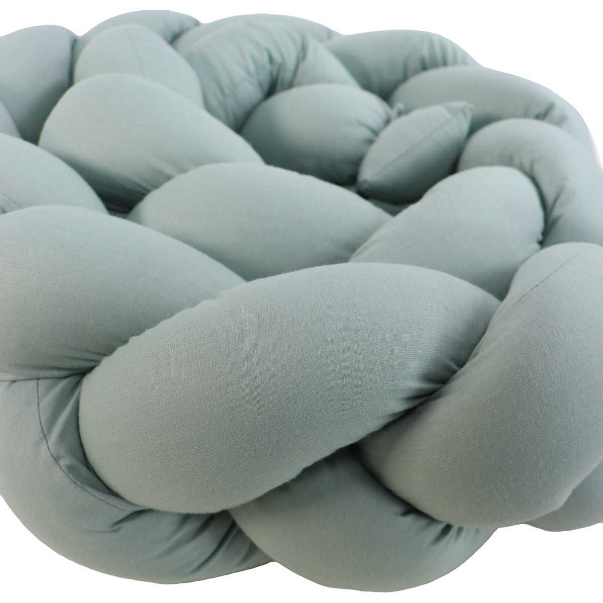 MamaLoes Stone Green 210 cm Braided Bedbumper
