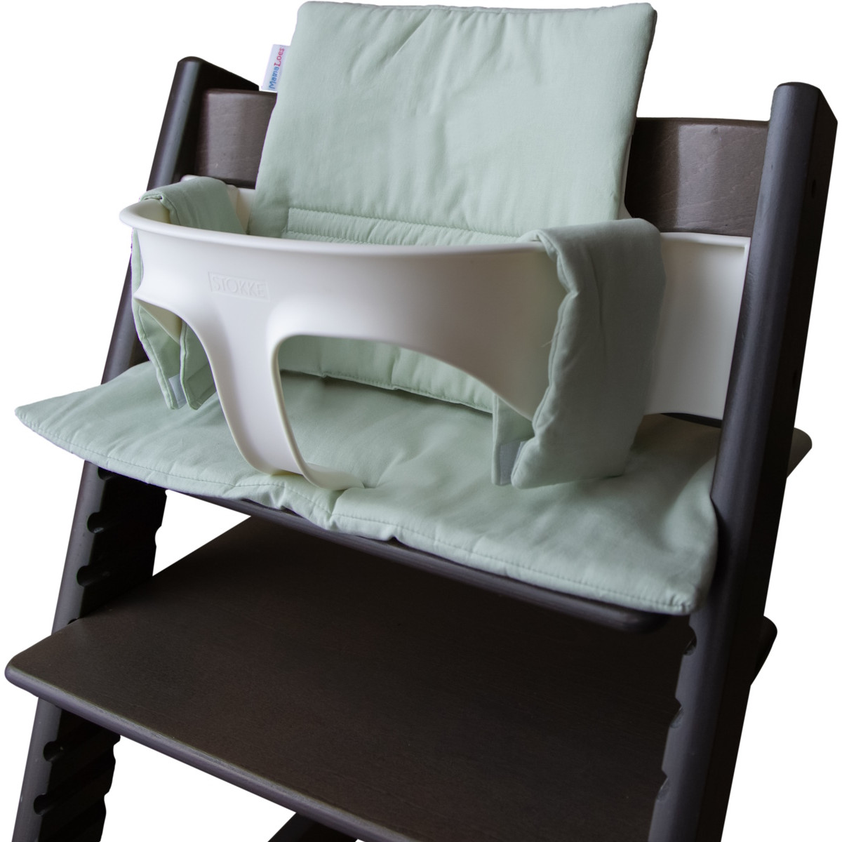 MamaLoes Stone Green Meegroei Stoelverkleiner