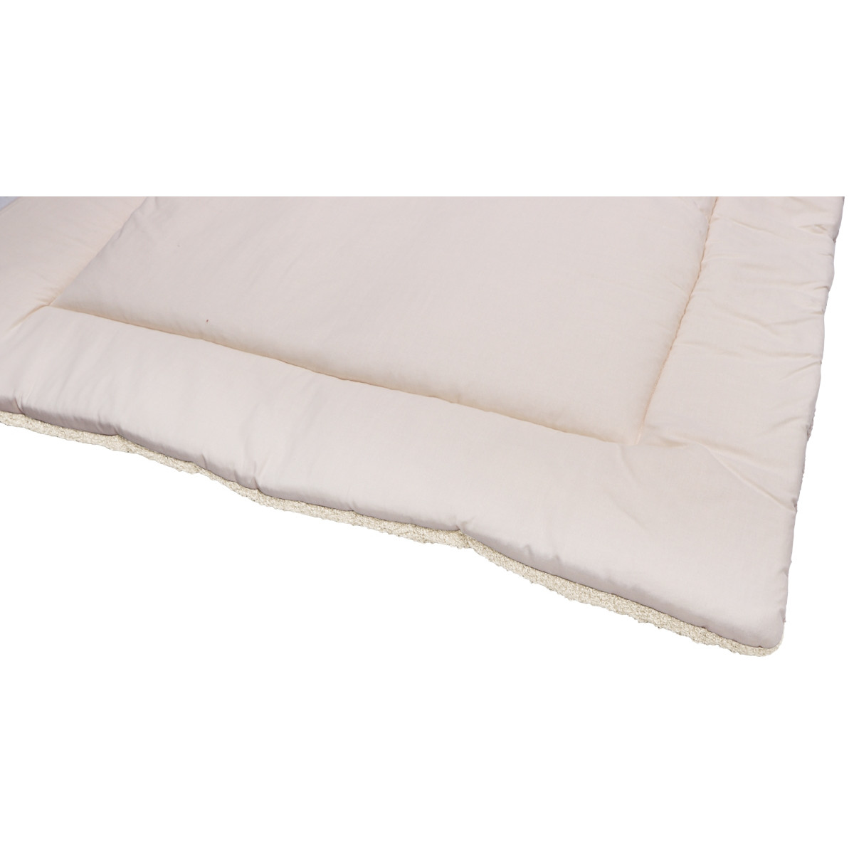 MamaLoes Teddy Boucle Naturel 80 x 100 cm Omkeerbaar Boxkleed