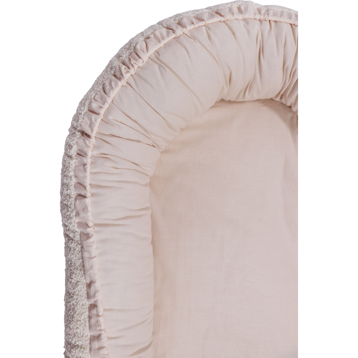 MamaLoes Teddy Boucle Naturel Omkeerbaar Babynest