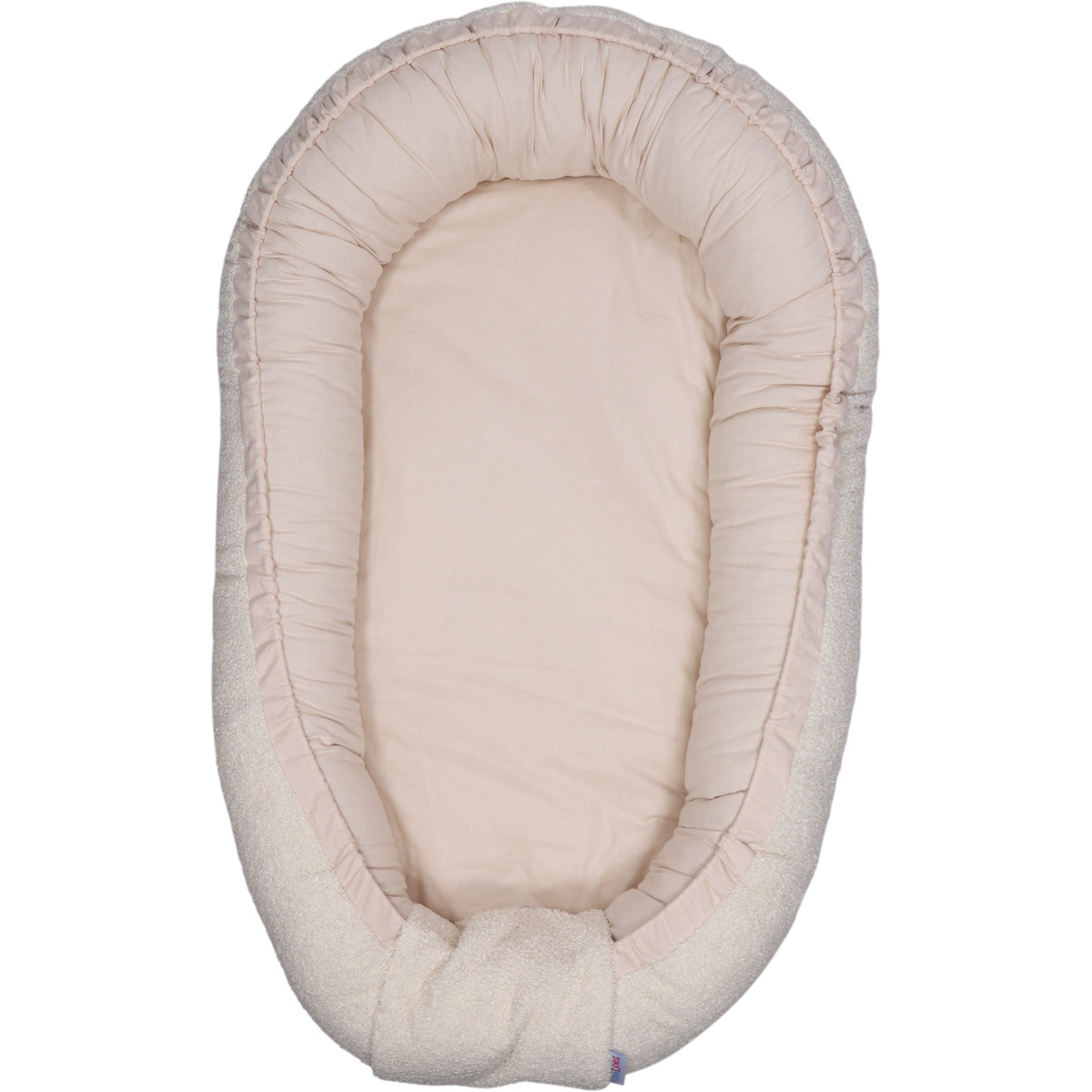 MamaLoes Teddy Boucle Naturel Omkeerbaar Babynest