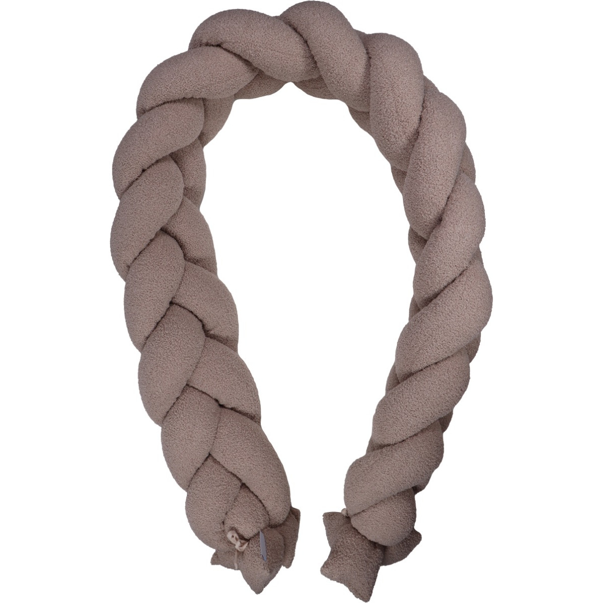 MamaLoes Teddy Boucle Nougat 210 cm Braided Bedbumper