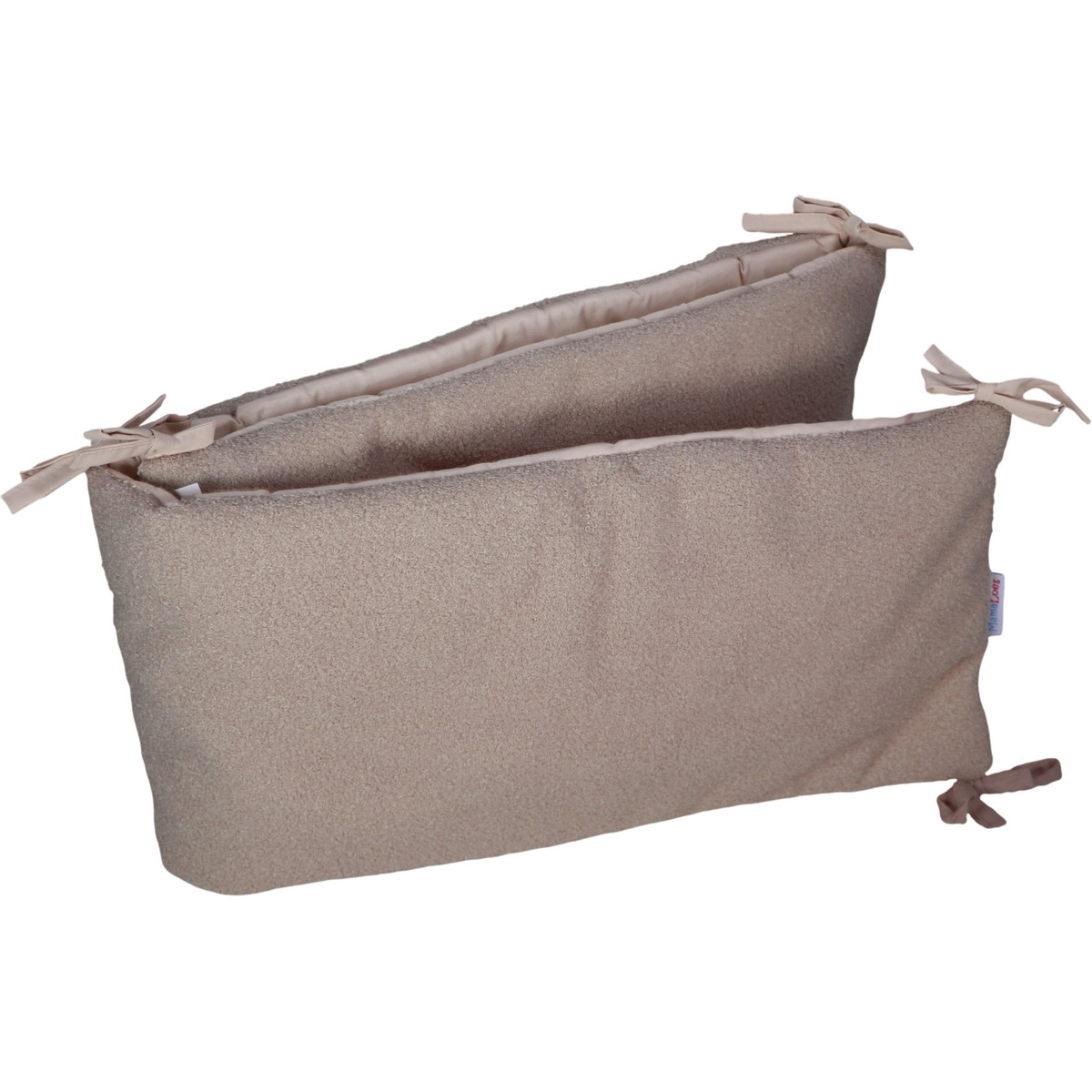 MamaLoes Teddy Boucle Nougat 30 x 180 cm Bedbumper