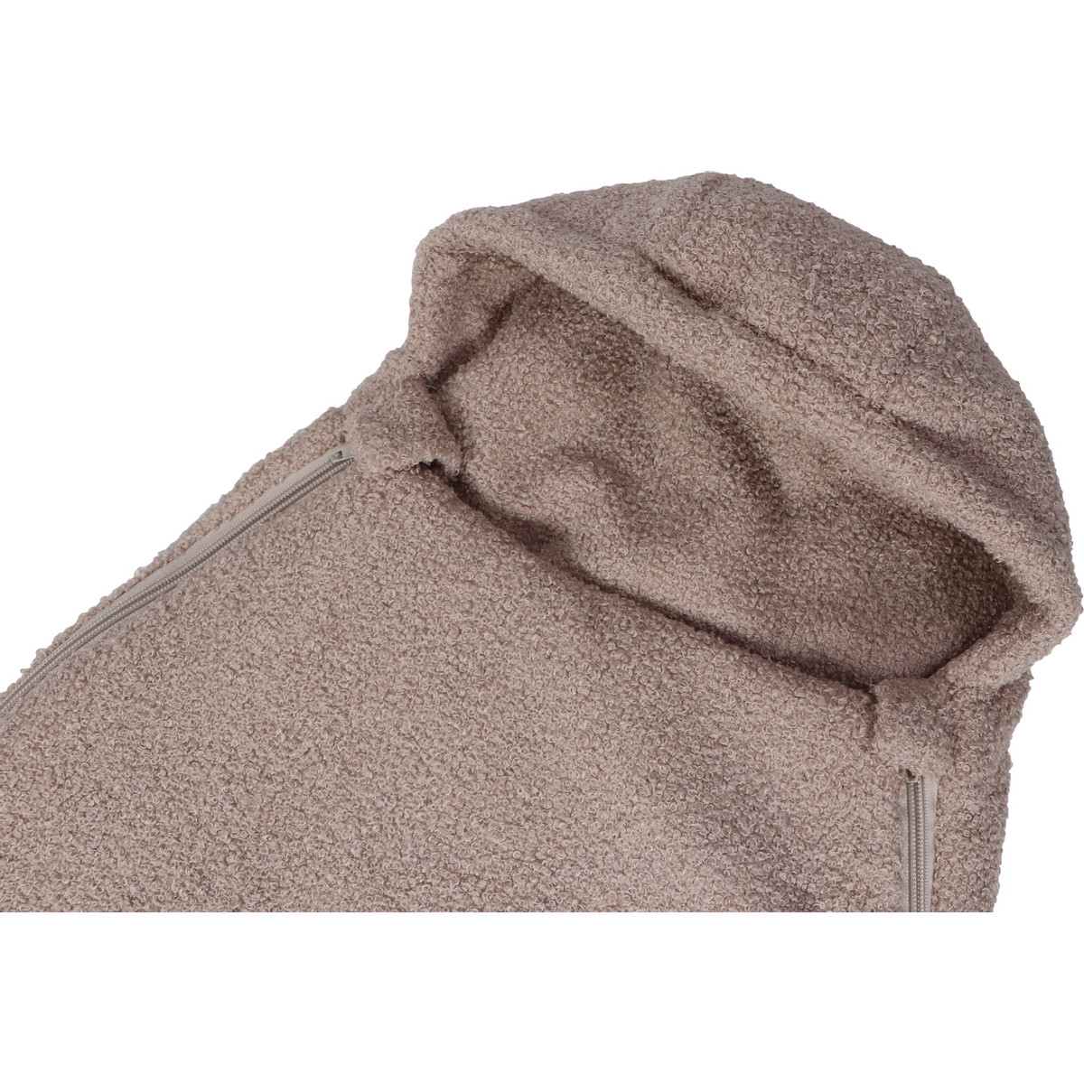 MamaLoes Teddy Boucle Nougat Autostoel Voetenzak