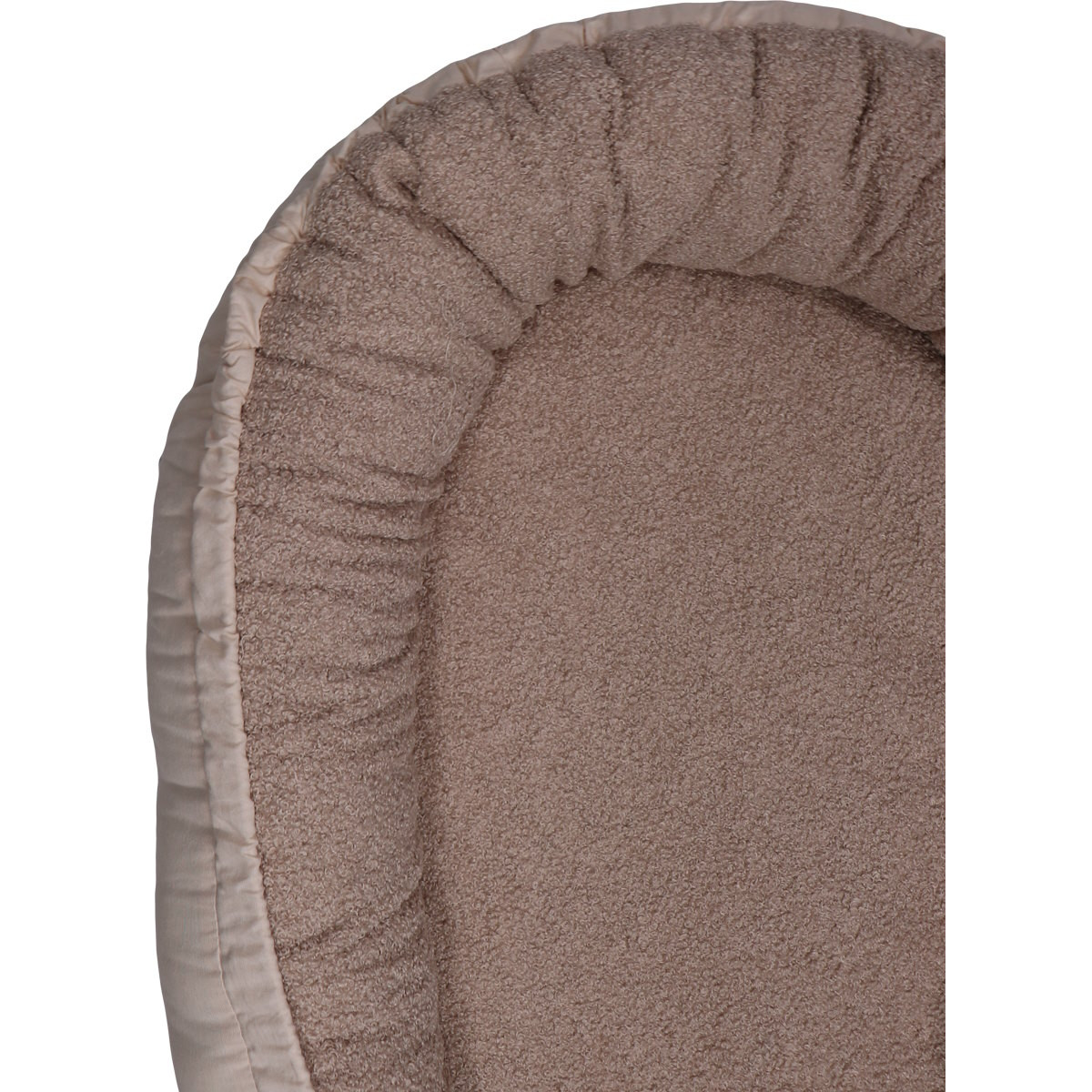 MamaLoes Teddy Boucle Nougat Omkeerbaar Babynest